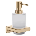 Дозатор для рідкого мила HANSGROHE AddStoris 41745140 настінний на 200мл прямокутный скляний бронза
