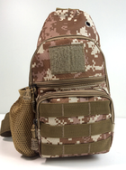 Рюкзак однолямковий - військова сумка через плече LeRoy Tactical колір - світлий піксель - зображення 5