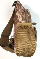 Рюкзак однолямковий - військова сумка через плече LeRoy Tactical колір - світлий піксель - зображення 7