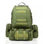 Рюкзак з підсумками Eagle B08 55 літрів Green Olive (8144)