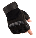 Тактичні рукавички безпалі чорні розмір L - зображення 2