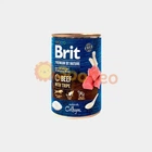 Влажный корм для собак Brit Premium Говядина с требухой