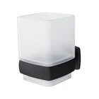 Стакан Am.Pm Gem стеклянный подвесной black A9034322