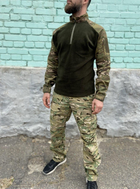 Військова форма Tactic, осінній теплий тактичний костюм (убакс на флісі + штани), мультикам 56 - зображення 1