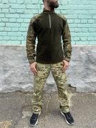 Військова форма Tactic, осінній теплий тактичний костюм (убакс на флісі + штани), мультикам 56 - зображення 5