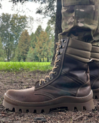 Берці зимові черевики тактичні чоловічі, туфлі тактичні чоловічі берці зимові, натуральна шкіра, розмір 43, Bounce ar. BЕ-ВА-1043, колір коричневий - зображення 5