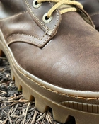 Берці зимові черевики тактичні чоловічі, туфлі тактичні чоловічі берці зимові, натуральна шкіра, розмір 46, Bounce ar. BЕ-ВА-1046, колір коричневий - зображення 6