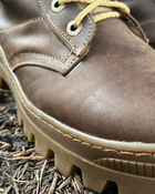 Берці зимові черевики тактичні чоловічі, туфлі тактичні чоловічі берці зимові, натуральна шкіра, розмір 42, Bounce ar. BЕ-ВА-1042, колір коричневий - зображення 6