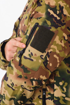Військова тактична куртка SoftShell SQUAD ВСУ Камуфляж мультикам 60 розмір - зображення 8