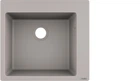 Мойка кухонная Hansgrohe S51, гранит, квадрат, без крыла, 560х510х190мм, чаша- 1, накладная, S510-F450, серый бетон 43312380