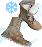 Берці зимові черевики тактичні чоловічі, туфлі тактичні чоловічі берці зимові, натуральна шкіра, розмір 45, Bounce ar. MO-TH-1445, колір койот - зображення 2