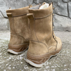 Берці зимові черевики тактичні чоловічі, туфлі тактичні чоловічі берці зимові, натуральна шкіра, розмір 43, Bounce ar. MO-TH-1443, колір койот - зображення 6