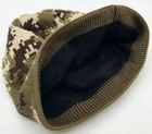 Мужская шапка зимняя, утепленная на флисе, камуфляжная пиксель - изображение 4