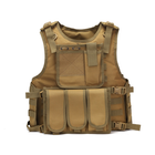 Жилет тактический военный разгрузка Tactical Vest A67 койот