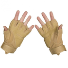 Тактичні рукавички з відкритими пальцями посилений протектор OAKLEY пісочні M - зображення 3