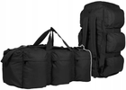 Тактична сумка-рюкзак 2в1 Mil-Tec Combat Duffle 98л ремінець знімний Чорний - зображення 3