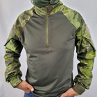Рубашка мужская военная тактическая с липучками ВСУ (ЗСУ) Ubaks Убакс 20221840 7247 M 48 р зеленая (SKU_4363145) - изображение 1