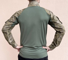 Рубашка мужская военная тактическая с липучками ВСУ (ЗСУ) Турция Ubaks Убакс 7295 XL 52 р хаки (SKU_4363404) - изображение 4