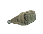 Тактическая сумка-бананка Mil-tec Fanny Pack Molle ВСУ (ЗСУ) 13512501 6652 23,5х6х12 см олива (SKU_4354961) - изображение 7