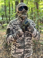 Кофта флисовая мужская военная тактическая с липучками под шевроны ВСУ (ЗСУ) Пиксель 8710 48 размер хаки (SKU_4431797) - изображение 8