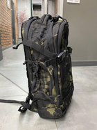 Военный рюкзак Yakeda 40 л., цвет Black Camo, тактический рюкзак для военных, армейский рюкзак для солдат - изображение 3
