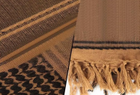 Платок шарф арафатка, шемаг, куфия 110см - Black/Khaki - изображение 7