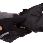 Тактические перчатки с усиленым протектором , военные перчатки, перчатки многоцелевые Размер L Черные BC-4923 - изображение 3