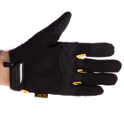 Рукавички тактичні, військові рукавички, багатоцільові рукавички Розмір L Чорно-жовті BC-5629 - зображення 5