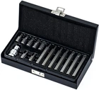 Набор отверточных насадок YATO Torx Security T20-T55 с переходником 1/2" 15 шт (YT-0417)