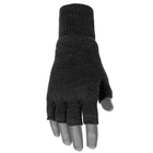 Тактичні Зимові Рукавички Без Пальців Mil-Tec Thinsulate - Чорні - зображення 1