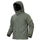 Куртка тактическая зимняя softshell с флисовой подкладкой олива M - изображение 1