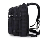 Тактичний, міський, штурмовий, військовий рюкзак ForTactic 30-35 літрів Чорний - зображення 2