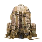 Рюкзак тактичний армійський 56 літрів із сумочками мультикам - зображення 2