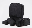 Рюкзак армійський тактичний Kryptek Python чорний 56 літрів із сумочками - зображення 6