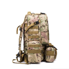 Рюкзак тактичний армійський 56 літрів із сумочками мультикам - зображення 3