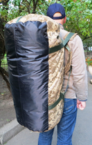 Великий армійський баул сумка-рюкзак два в одному Ukr military ЗСУ S1645285 піксель - зображення 10