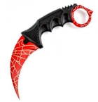 Нож керамбит CS GO, красный - изображение 1