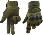Тактические перчатки полнопалые Oakley олива размер M (11719) - изображение 5