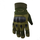Тактичні рукавички повнопалі Oakley олива розмір XL (11719) - зображення 1