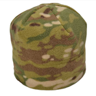 Шапка чоловіча флісова тактична зимова військова шапка Alex F21300 Універсальний Камуфляж - зображення 1