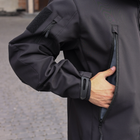 Військова тактична куртка Soft Shell Grifon чорна розмір 52 - зображення 7