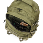 Тактичний похідний міцний рюкзак 5.15.b з органайзером 40 літрів олива - зображення 8