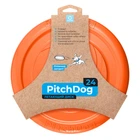 Игровая тарелка для апортировки PitchDog, диаметр 24 см, оранжевый