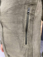 Армейська Кофта флісова Bikatex, тепла, розмір L, Олівецька, шибочки для шевронів на рукавах - зображення 3
