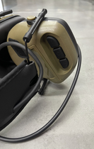 Тактичні активні навушники HD-09 для стрільби із шумозаглушенням, на голову, під шоломом, Хакі - зображення 5