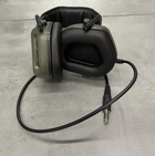 Тактические активные наушники HD-09 для стрельбы с шумоподавлением, на голову, под шлемом, оливковый - изображение 4
