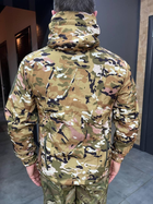Куртка тактична, Softshell, Yakeda, Мультикам, розмір L, зимова флісова куртка для військових софтшел - зображення 5
