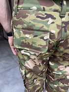 Штаны тактические софтшелл с флисом Special, размер L, Мультикам, утепленные штаны для военных - изображение 6