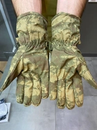 Перчатки тактические пальцевые, утепленные, Камуфляж, размер XL - изображение 2