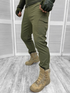 Тактичні штани Soft Shell Olive Elite XXL - зображення 1